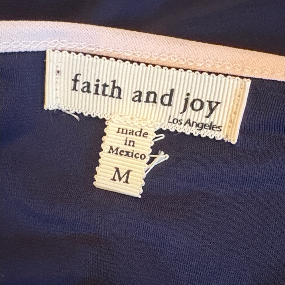 Faith and Joy Navy Blue Bell Sleeve Blouse - Picture 8 of 10